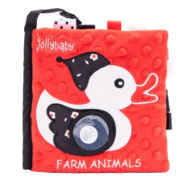 Jollybaby Black White & Red Cloth Book Farm