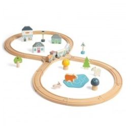 Bigjigs Simply Scandi Woodland Train Set