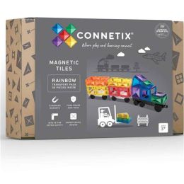 Connetix Magnetic Tiles Rainbow Transport Pack 50pc