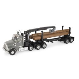 Big Roads 1:32 Freightliner 122SD With Logging Trailer