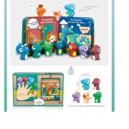 Bath Book & Finger Puppets - Dino