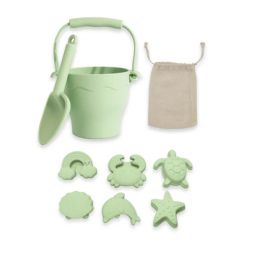 8pc Silicone Bucket & Spade Set Light Sage