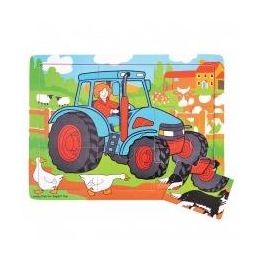 Bigjigs Medium Tray Puzzle Tractor