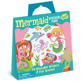 Peaceable Kingdom Reusable Sticker Tote Mermaid