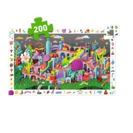 Djeco 200pc Observation Puzzle Crazy Town