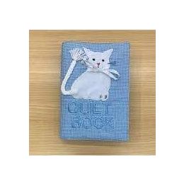 Storytime Quiet Book Pastel Gingham Blue