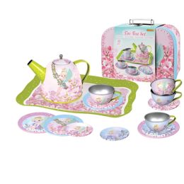Kaper Kidz Fairy Tin Tea Set In Suitcase