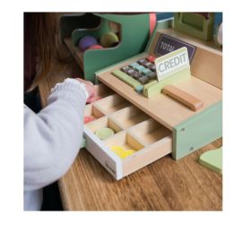 Dantoy Playful Wooden Cash Register