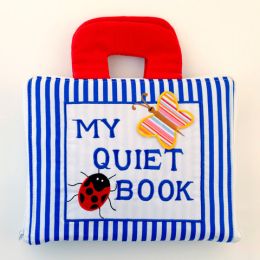 Storytime Quiet Book Stripe Blue