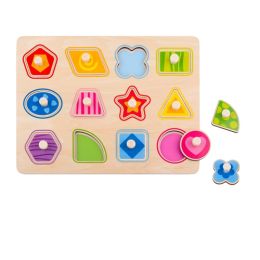 Tooky Toy Wooden Shape Peg Puzzle