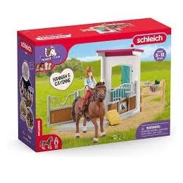 Schleich Horse Box with Hannah & Cayenne