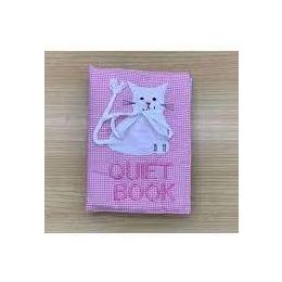 Storytime Quiet Book Pastel Gingham Pink