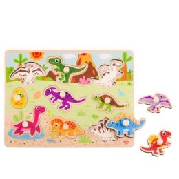 Tooky Toy Dinosaur Peg Puzzle