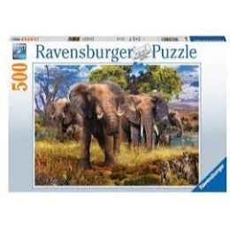 Ravensburger 500pc Elephant Family (d)
