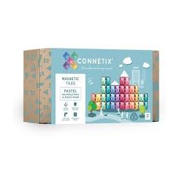 Connetix Magnetic Tiles Pastel Rectangle Pack 24pc