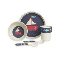 Penny Scallan Bamboo Meal Set Anchors Away