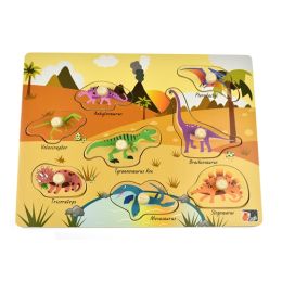 Kaper Kidz 2 in 1 Dinosaur Peg Puzzle