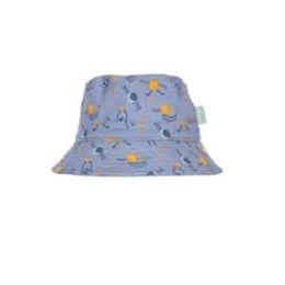 Acorn Blast Off Wide Brim Hat Blue/Yellow/White XSmall 46cm 0-9mt