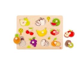 Tooky Toy Wooden Fruit Peg Puzzle