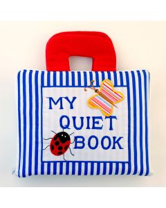 Storytime Quiet Book Stripe Blue