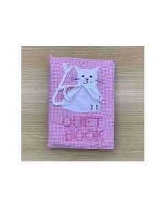 Storytime Quiet Book Pastel Gingham Pink